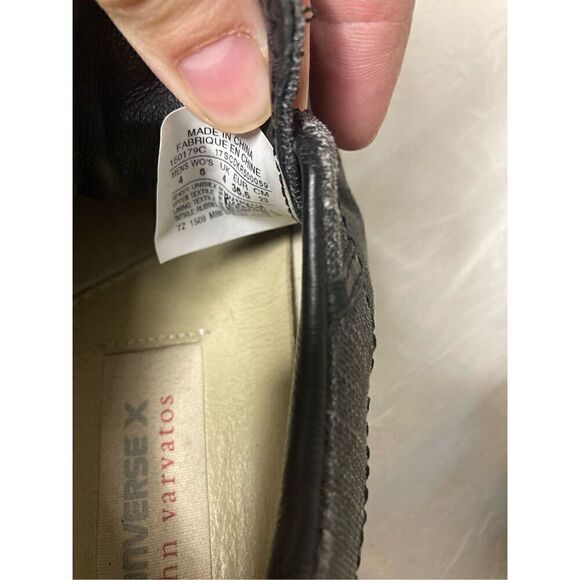 Converse X John Varvatos One Star Low Canvas Sneakers Size 6 Gray Black - Picture 7 of 7